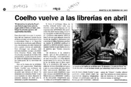 Coelho vuelve a las librerías en abril  [artículo] Sebastián Urzúa
