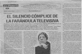El silencio cómplice de la farándula televisiva  [artículo] Luis Zenteno