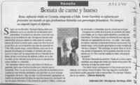 Sonata de carne y hueso  [artículo] Alfredo Barría M.
