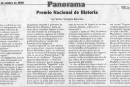 Premio Nacional de Historia  [artículo] Yerko Torrejón Koscina