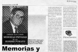 Memorias y recuerdos  [artículo] Tito Castillo