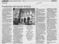Parábolas del doctor Vicious  [artículo] Enrique Ramírez Capello