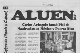 Carlos Aránguiz lanzó Piel de naufragios en México y Puerto Rico
