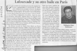 Lafourcade y su otro baile en París  [artículo] Wellington Rojas Valdebenito