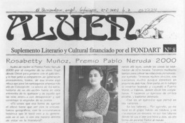 Rosabetty Muñoz, Premio Pablo Neruda 2000  [artículo]