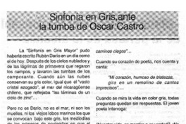 Sinfonía en gris, ante la tumba de Oscar Castro