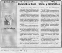 Alberto Blest Gana, Escritor y Diplomático  [artículo] Oriel Alvarez G.