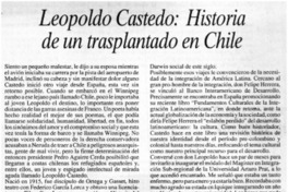 Leopoldo Castedo, historia de un trasplantado en Chile