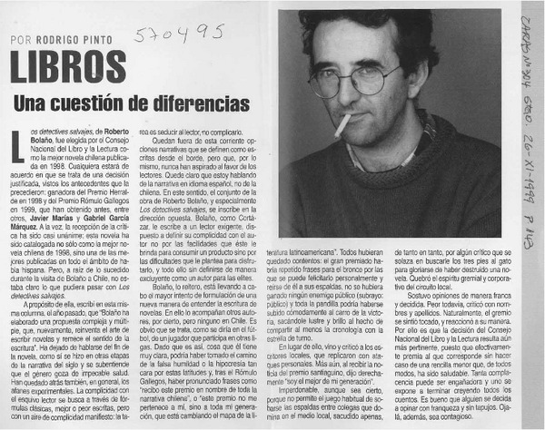 Roberto Bolaño, la turbulencia y la gloria  [artículo]