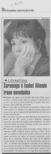 Saramago e Isabel Allende traen novedades