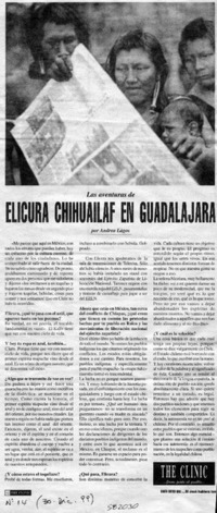 Elicura Chihuailaf en Guadalajara  [artículo] Andrea Lagos