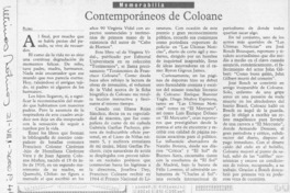 Contemporáneos de Coloane  [artículo] Filebo