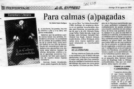Para calmas (a)pagadas  [artículo] Gabriel Castro Rodríguez