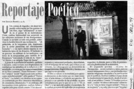 Reportaje poético  [artículo] Ignacio Rodríguez A.