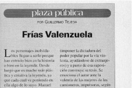 Frías Valenzuela  [artículo] Guillermo Tejeda