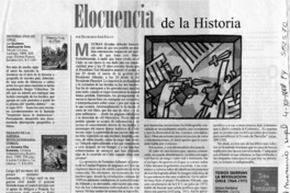 Elocuencia de la historia  [artículo] José Francisco Folch