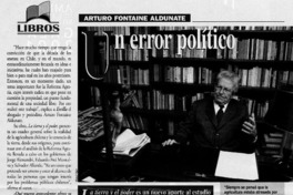 Un error político  [artículo] Delia Pizarro San Martín