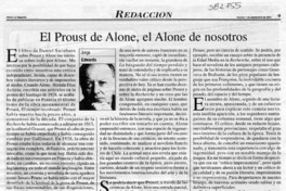 El Proust de Alone, el Alone de nosotros  [artículo] Jorge Edwards