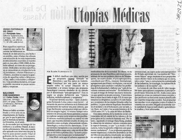 Utopías médicas  [artículo] Ramón Florenzano U.