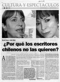 ¿Por qué los escritores chilenos no las quieren?  [artículo] Andrés Gómez B.