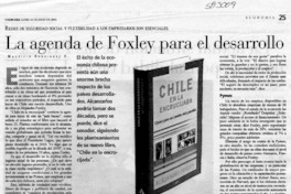 La agenda de Foxley para el desarrollo  [artículo] Mauricio Rodríguez K.