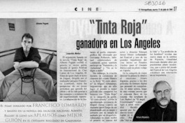 "Tinta roja" ganadora en Los Angeles  [artículo] Leopoldo Muñoz