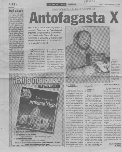 Antofagasta X  [artículo] Mauro Robles Torres