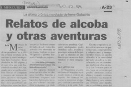 Relatos de alcoba y otras aventuras  [artículo] Mauro Robles T.