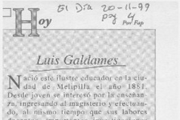 Luis Galdames  [artículo] Fap