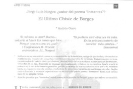 El último chiste de Borges