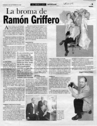 La broma de Ramón Griffero  [artículo] Mario Cortés Flores