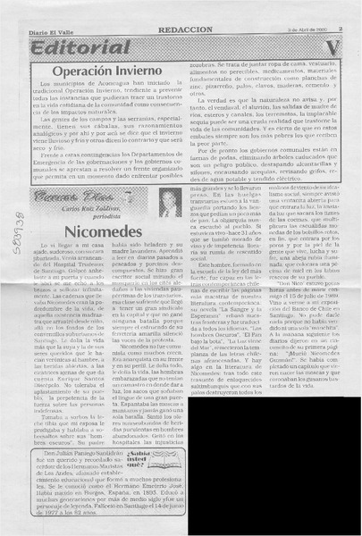 Nicomedes  [artículo] Carlos Ruíz Zaldívar