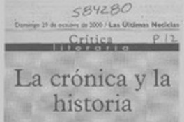 La crónica y la historia  [artículo] Javier Aspurúa