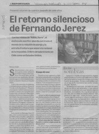 El retorno silencioso de Fernando Jerez  [artículo] Angélica Rivera