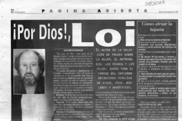 ¡Por Dios! Loi  [artículo] Luis Alberto Ganderats