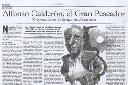 Alfonso Calderón, el gran pescador