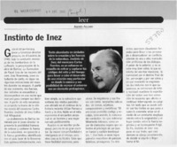 Instinto de Inez  [artículo] Andrés Aguirre