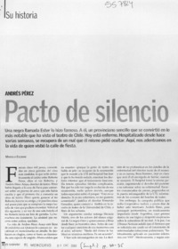 Pacto de silencio  [artículo]