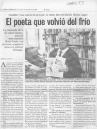El poeta que volvió del frío  [artículo] Rodrigo Castillo