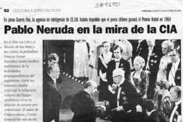 Pablo Neruda en la mira de la CIA
