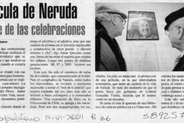 Película de Neruda es parte de las celebraciones
