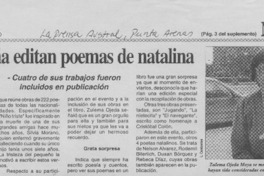 En España editan poemas de natalina  [artículo]