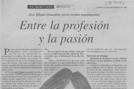 Entre la profesión y la pasión  [artículo] Mauricio Rivas Alvear