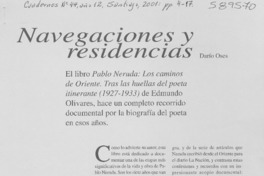 Navegaciones y residencias  [artículo] Darío Oses