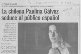 La chilena Paulina Gpalvez seduce al público español