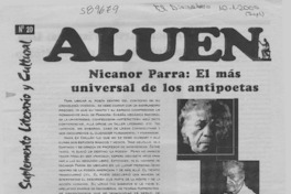 Nicanor Parra, el más universal de los antipoetas  [artículo]