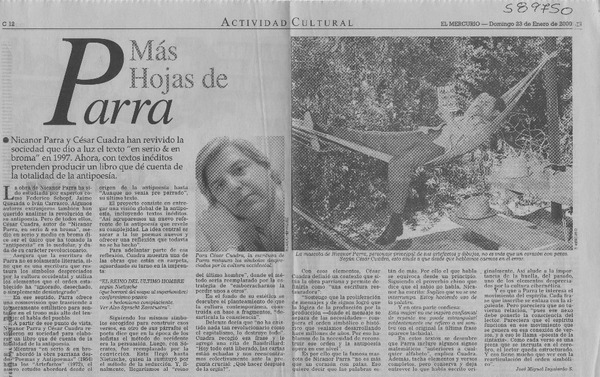 Más hojas de Parra  [artículo] José Miguel Izquierdo S.