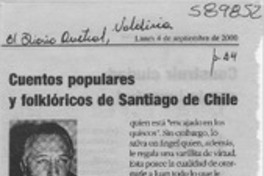 Cuentos populares y folklóricos de Santiago de Chile  [artículo] Erwin Haverbeck O.