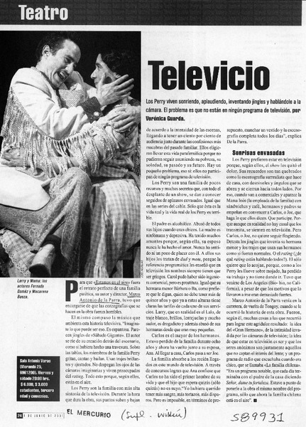 Televicio  [artículo] Verónica Guarda
