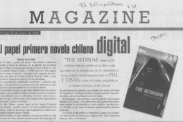 Al papel primera novela chilena digital